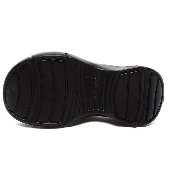 NEW Black Women's Solid Color Flip Flops Casual Wedge Platform Sandal size 5.5-6 - Picture 11 of 11